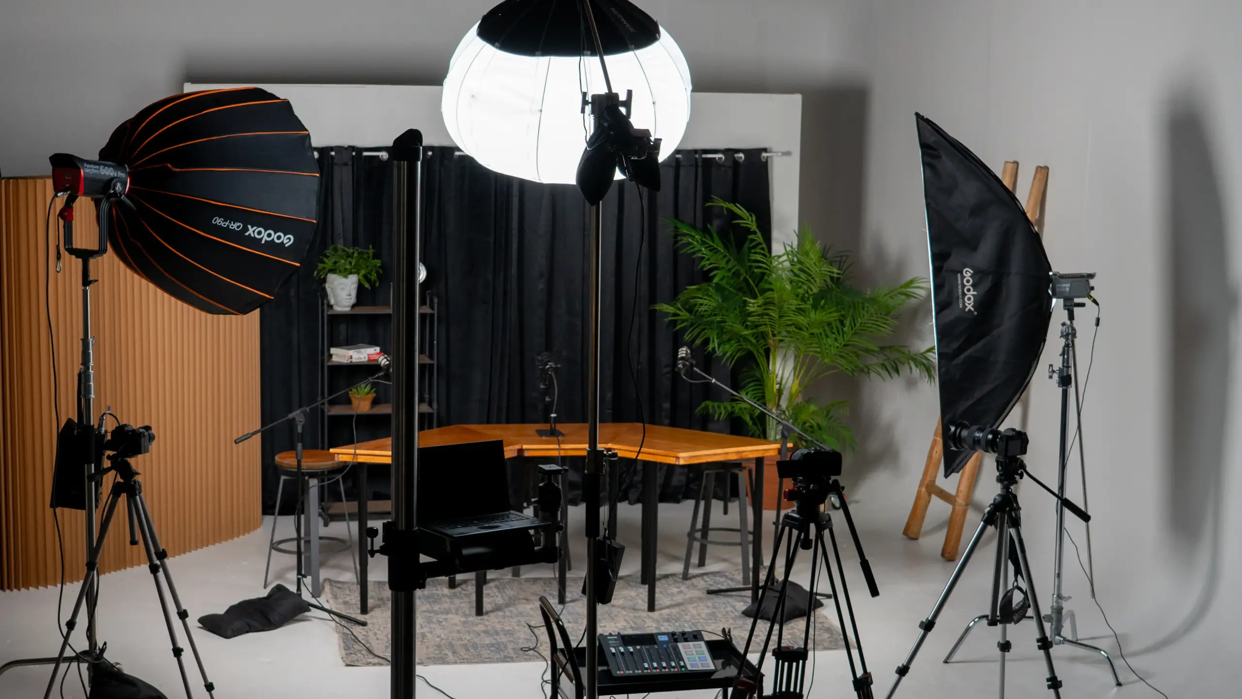 Podcast recording at Tooka Studio